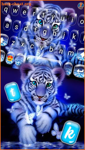 Tiger Night Keyboard Theme screenshot