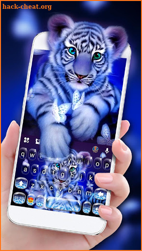 Tiger Night Keyboard Theme screenshot
