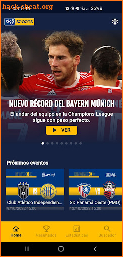 Tigo Sports Panamá screenshot