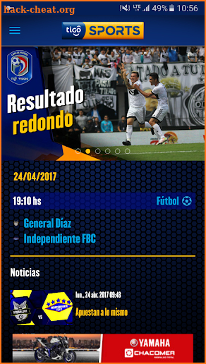Tigo Sports Paraguay screenshot
