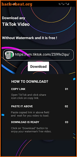 Tik Downloader screenshot