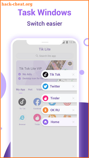 Tik Lite: All apps in one app for WhatsApp,Tik Tok screenshot