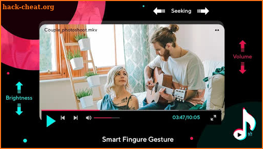 Tik Toe Video and Audio Player -All Format Player screenshot