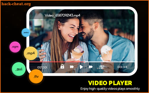 Tik- Toe Video Player - HD Video Player 2020 screenshot