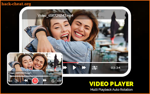 Tik- Toe Video Player - HD Video Player 2020 screenshot