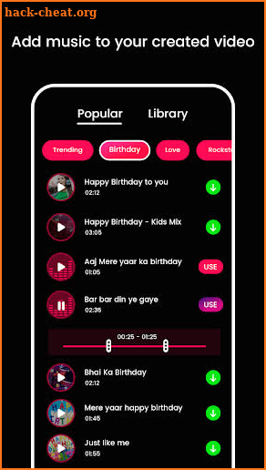 TikBit - video status maker screenshot