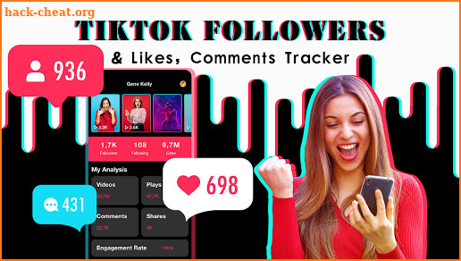 TikFollowers - track tiktok followers & get likes screenshot