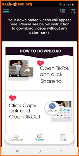 TikGet - Video Downloader for TikTok- No Watermark screenshot