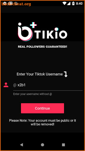 Tikio - Free Followers & Hashtags For Tiktok screenshot