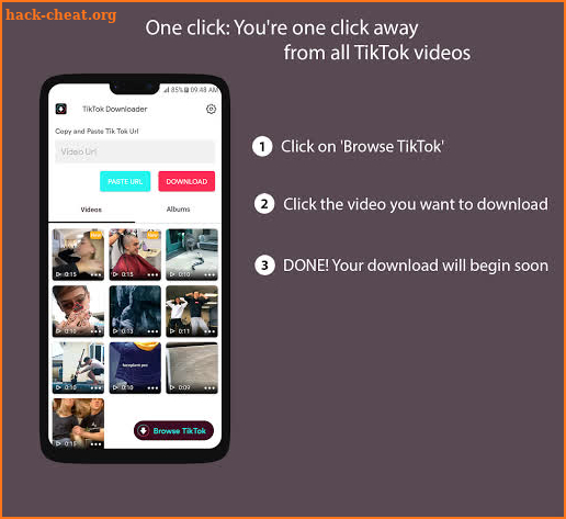 TikLoader - Download no watermark video for TikTok screenshot