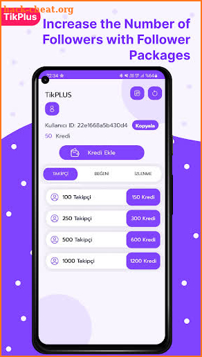 TikPlus Tiktok likes and views screenshot