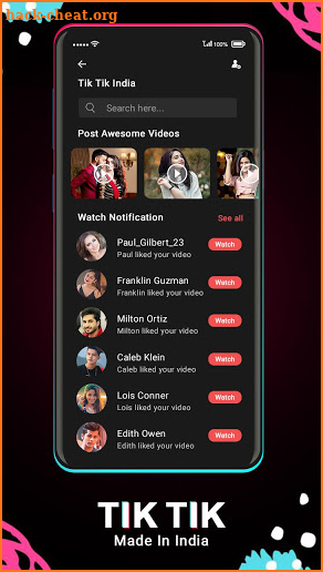 TikTik India -India Short Video Maker Sharing App screenshot
