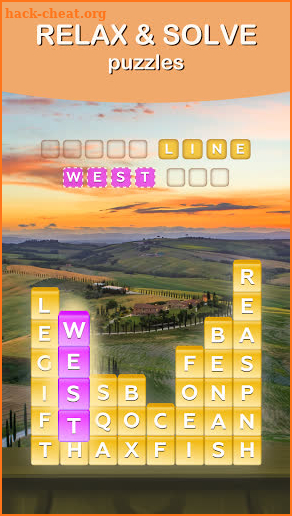 Tile Stack - search & merge word puzzle game screenshot