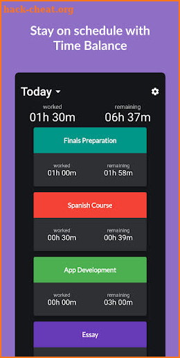 Time Balance - Time Tracking screenshot
