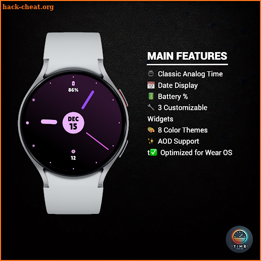 Time Basics - watch face screenshot