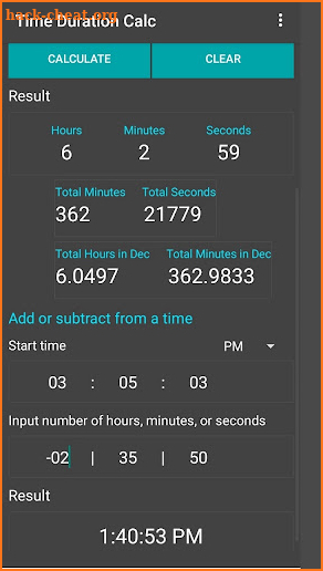 Time Calculator Pro screenshot