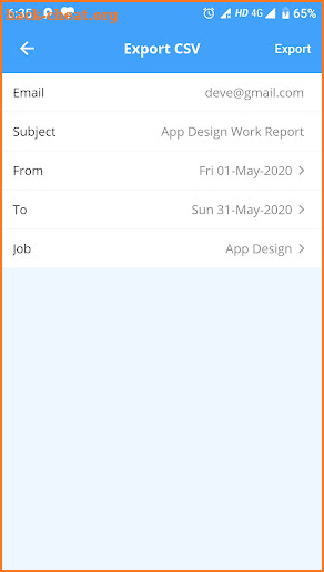 Time clock hour tracker for work app screenshot