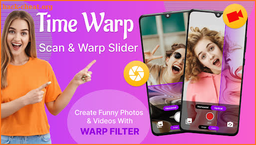 Time warp scan: Warp slider screenshot