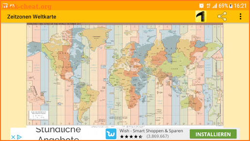 Time Zone Map screenshot