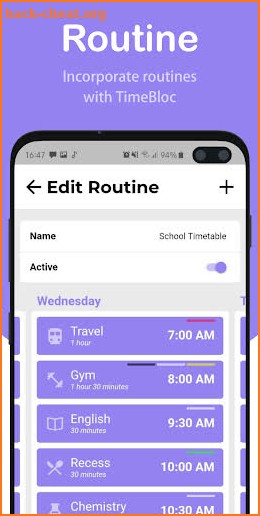 TimeBloc - Time Block, Plan, Organize & Schedule screenshot