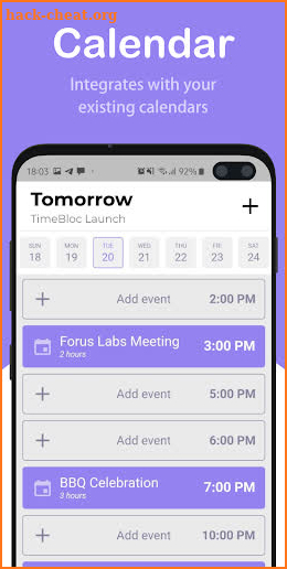 TimeBloc - Time Block, Plan, Organize & Schedule screenshot