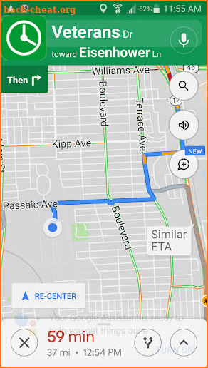 Timecard GPS screenshot