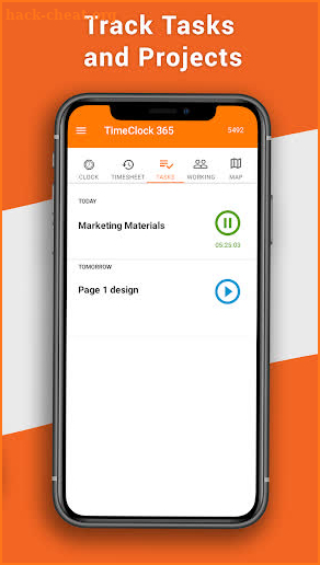 TimeClock 365 Time Tracker and Task Management screenshot