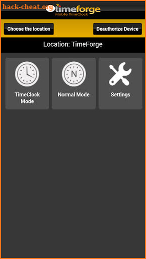 TimeForge Mobile TimeClock screenshot
