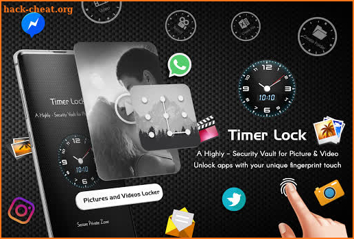 Timer Lock - The Vault : Hide Pictures & App Hider screenshot