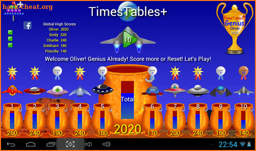 Times Tables +­ screenshot