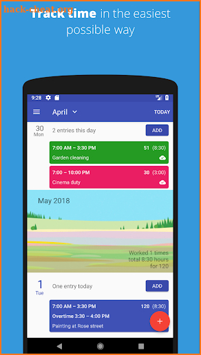 Timesheet - Time Hours and Salary Tracker screenshot