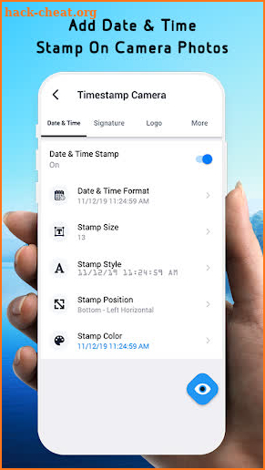 Timestamp camera: Auto Datetime Stamper screenshot
