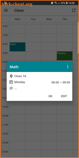 Timetable - Weekly Schedule/Planner screenshot