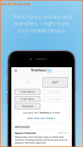 TimeWorksPlus Employee screenshot
