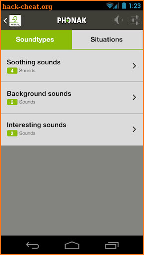 Tinnitus Balance screenshot