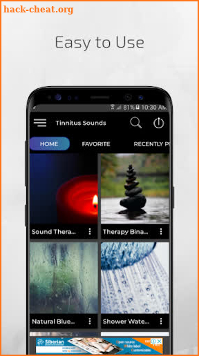 Tinnitus Sound Therapy Tinnitus Calmer White Noise screenshot