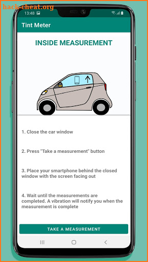 Tint meter - check car window tinting, vlt screenshot
