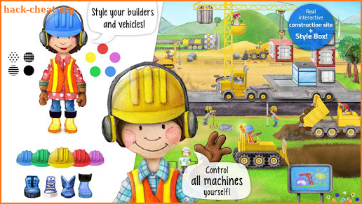 Tiny Builders: Crane, Digger, Bulldozer for Kids screenshot