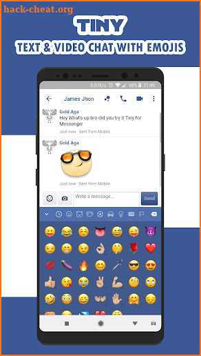 Tiny for Facebook Messenger - Free Calls & Video screenshot