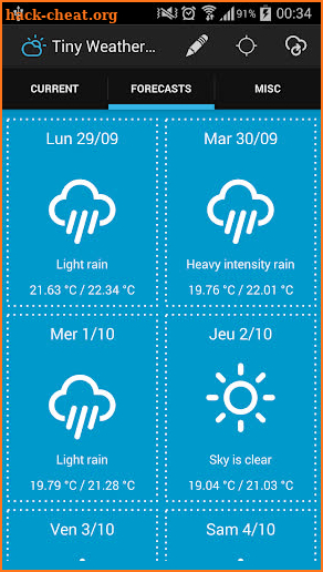 Tiny Weather Plus screenshot