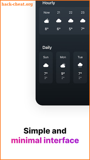 Tiny Weather: Simple forecasts screenshot