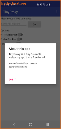 TinyProxy - Webproxy & Adblock (Paid version) screenshot
