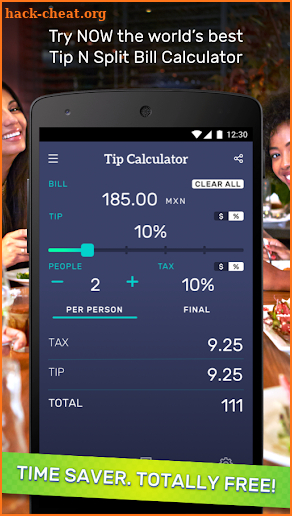 Tip Calculator & Bill Split screenshot