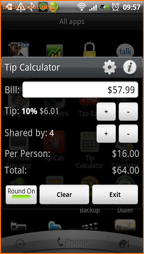 Tip Calculator Donate Version screenshot