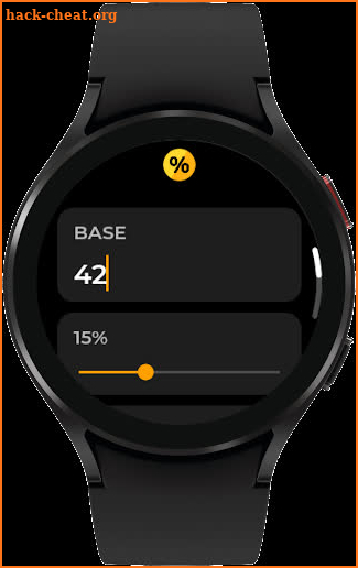 Tip Calculator — Wear OS screenshot