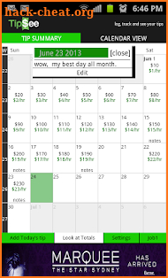 Tip Tracker - TipSee FREE screenshot
