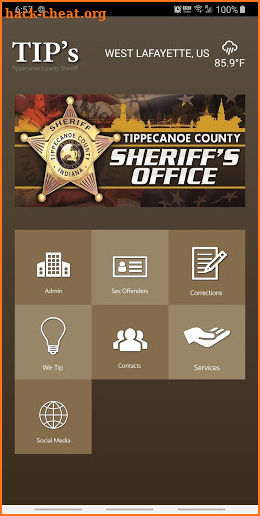 Tippecanoe County Sheriff's Office screenshot