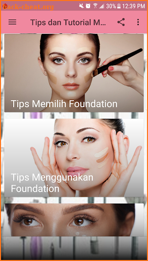 Tips Dan Tutorial Makeup Natural (Lengkap) screenshot