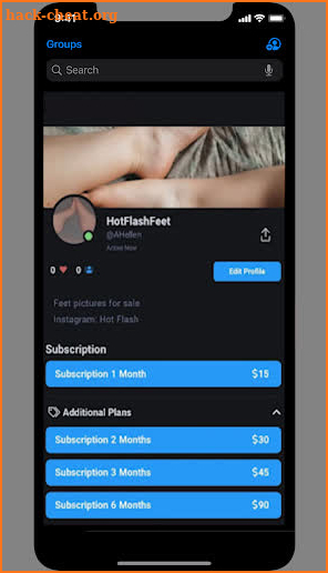 Tips Fansly Mobile app screenshot