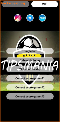 TIPSMANIA Correct score football predictions screenshot